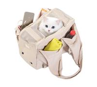 Dog Carrier Purse | Lightweight Safety Mesh Window Bag with Side Pockets - Dog Carrier Bag - for Indoor Home Car Travel Hiking Bike Motorcycle Outdoor Road Trip