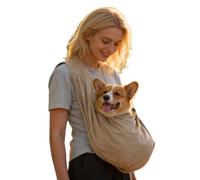 Dog Carrier - Reversible Hands-free Puppy Sling for Small & Medium Dogs & Cats, Soft & Comfortable, Adjustable Dog Carrier Bag Shoulder Tote for Outdoor Walking, Travel & Shopping