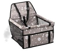 Dog Carrier Seat - Foldable Pet Car Seat, Washable Puppy Travel Bed | Breathable Car Moiffe With Storage Pockets For Road Trip, Adventures By