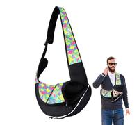 Dog Carrier Slings,Hand- Pet Sling Carrier For Cats And Small Dogs With Adjustable Shoulder Strap,Dog Sling Carrier With Large Opening,3-10 Lbs Bearing Load Pet Bag For Walking Travel Outdoor