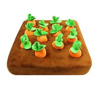 Dog Carrot Plush Toy, Fun Interactive Carrot Patch Toy With 12 Plush Carrots Snuffle Mat For Dogs Carrot Garden With Non-Slip Bottom For Pet Stress Relief Plucking Radish Plush Carrot Harvest Toy