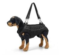 Dog Carrying Aid, Adjustable Carrying Harness as Walking Aid & Stair Aid for Old, Injured or Rehabilitating Dogs, Support for Debilitating Age & After Surgery, Reflective Dog Carrier, Size L