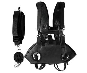 Dog Carrying Backpack Adjustable Travel Backpack with 1.5m Traction Rope