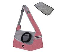 Dog Carrying Sling, Pet Sling Carrier with Storage Pocket, 14.17x8.27x7.48 inches Comfortable Sturdy Travel Puppy Carrier for Cats Small Dogs, Outdoor Walks, Trips, Vet Visits