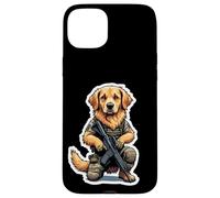 Dog Cartoon Tactical Gear Case for iPhone 15 Plus