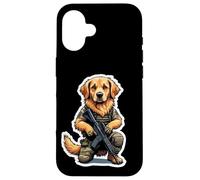 Dog Cartoon Tactical Gear Case for iPhone 16