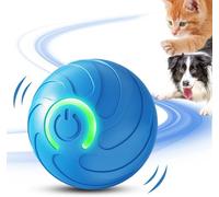 Dog Cat Ball, Smart Jumping Balls for Pets, 2025 Upgrade Vibrating Dog Ball Interactive Pet Balls Shaky Toy, USB Rechargeable Smart Shaking Pet Bounce Balll Automatic Moving Pets Toy (Blue)