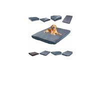 Dog/Cat Bed Cover Only - Replacement Washable Cover for Reversible Pet Cushion | Fits Medium & Large Sizes | Dual-Sided Design | Non-Slip Base|Pet Mat Cover Only (Oslo, Large 75cm x 100cm + 5cm)