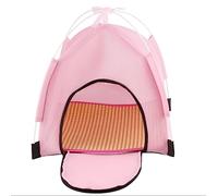 Dog Cat Bed Portable Pet Tent Cat Dog Indoor Outdoor Bed Folding Kitten Hut Pet Bedding(Pink,38x38x40cm)