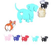 Dog cat Butt Bread Clip,5/6PCS Dachshund Bread Clips, Funny 3D Printed Reusable, Dog and Cat Butt Bread Clip,Easy to Use for Sealing Bread Bags, Potato Chip Bags and Ther Food Storage-6 pcs