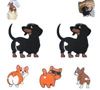 Dog cat Butt Bread Clip,5/6PCS Dachshund Bread Clips, Funny 3D Printed Reusable, Dog and Cat Butt Bread Clip,Easy to Use for Sealing Bread Bags, Potato Chip Bags and Ther Food Storage-5pcs