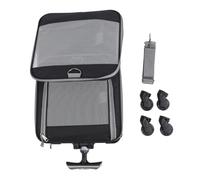 Dog Cat Carrier with Wheels, Rolling Pet Carrier for Travel, Breathable 4 Mesh Window Portable Foldable Pet Carrier Bag, Compatible with Small to Medium Dogs Like Habbards and Corg