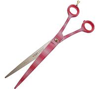Dog, Cat Coat Grooming Scissors - Pet Shears - for Short, Medium and Long Fur Hair - Large (Pink-C)