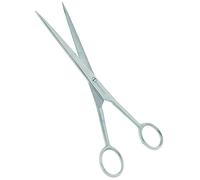 Dog, Cat Coat Grooming Scissors - Pet Shears - for Short, Medium and Long Fur Hair - Large (Silver)