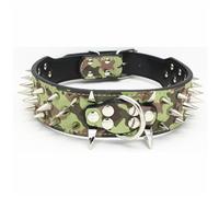 Dog Cat Collar Spiked Studded Pet Necklace For Small Medium Dogs Bulldog Adjustable Anti-Bite Collar large dog collar(3,S 5X56CM)