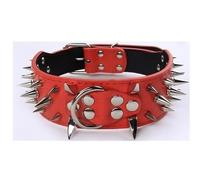 Dog Cat Collar Spiked Studded Pet Necklace For Small Medium Dogs Bulldog Adjustable Anti-Bite Collar large dog collar(1,XS 5X51CM)