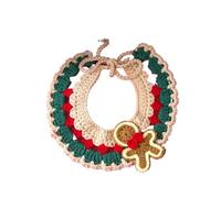 Dog cat collars, sweet Christmas pet scarves, cute Christmas kittens, puppies, Santa Claus costumes,(S1,M)