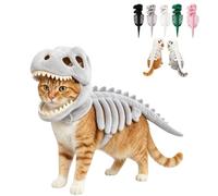 Dog Cat Dinosaur Skeleton Costume with 3D Bone Details Flexible Tail (#E-L)