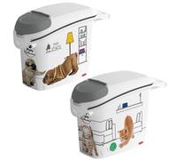 Dog Cat Food Container Storage Box Dispenser 2L 6kg 12kg 10kg 20kg Litter Pet HQ