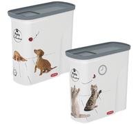 Dog Cat Food Container Storage Box Dispenser 2L 6kg 12kg 10kg 20kg Litter Pet HQ