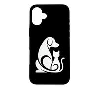 dog cat friends forever Case for iPhone 16 Plus