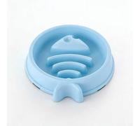 Dog & Cat Interactive Slow Food Feeder Bowl, Anti-Gulping Pet Food Dish to Prevent Bloat, Promote Digestion, Non-Slip Healthy Feeding Bowl for Small Medium Large Pets (Blue)