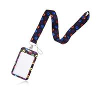 Dog Cat Paw Pattern Lanyard with Id Badge Holder for Student Nurse Birthday Gifts for Women Men Id Card Holder Puppy Cats Lanyard Keychain for Cat Dog Lovers Gifts for Him Her Name Tags