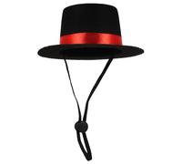 Dog Cat Pet Costume Hat Magician Hat Small Black Non-woven S | Pet Top Hat, Dog Birthday Hat, Photography Prop for Cat and Dog Party Dress-up