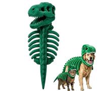 Dog Cat Pet Dinosaur Skeleton Costume, Pet Dino Skeleton Halloween (E#,45cm)