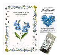 Dog, Cat, Pet ereavement RIP Forget-me-not card (size A5) with Forget-me-not Seeds RIP, Cat Loss, Sympathy, Memorial…