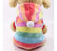 Dog Cat Pet Sweater Warm Hooded Coat Soft Comfortable Winter Clothing Cute Fashionable Outfit for Small Medium (S, S)