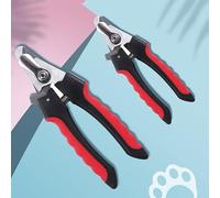 Dog & Cat Pets Nail Clippers and Trimmers Professional Pet Nail Clipper Grooming Tool for Thick Nails Easy-to-Cut Pets Nail Cutter with Free Nail File for Large and Small Animals (Large, Red)