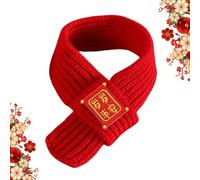 Dog Cat Scarf, Pet Scarf, Pet Scarf Year of the Snake, Warm Red New Year Scarf for Small Dogs and Cats, Warm Animal Scarf