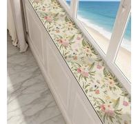 Dog Cat Scratching Windows Sill Protector, Flower Pattern Windowsill Mat 4 8 10 16 in Wide, Absorbent & Quick Drying Window Sill Cover(Style A,40x10in/102x25cm)