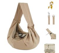 Dog Cat Sling Carrier,Reversible Puppy Carrier Purse with Storage Pocket,Hands Free Dog Cat Harness Bag with Breathable Mesh,Crossbody Pet Bag with Adjustable Shoulder Strap for Outdoor Travel