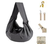 Dog Cat Sling Carrier,Reversible Puppy Carrier Purse with Storage Pocket,Hands Free Dog Cat Harness Bag with Breathable Mesh,Crossbody Pet Bag with Adjustable Shoulder Strap for Outdoor Travel