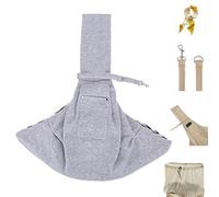 Dog Cat Sling Carrier,Reversible Puppy Carrier Purse with Storage Pocket,Hands Free Dog Cat Harness Bag with Breathable Mesh,Crossbody Pet Bag with Adjustable Shoulder Strap for Outdoor Travel