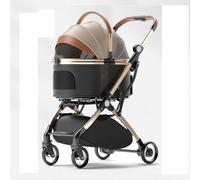 Dog Cat Stroller - Ultra-Lightweight Aluminum, Compact, Foldable with Removable Bag & Storage Basket - Ideal for Travel & Urban Use - Supports Up to 15 kg