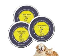 Dog Cat Sunscreen SPF 50, Moisturising Pet Sun Protection Balm, Sun Cream, Fast Absorbing Pets Balm, Body Moisturizer For Dogs, Cats, Horses for All Hair Types (3PCS)
