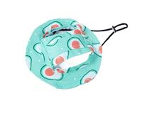 Dog Cat Sunshade Anti-strangle Hat Exposed Ears Adjustable Rope Buckle Bucket Hat Pet Supplies (M,Avocado)