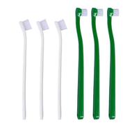 Dog & Cat Toothbrush Set - 6Pcs Soft Bristle Micro Head for Effective Plaque Removal, Gentle Dental Care Kit for Small & Large Pets, Puppies, Kittens, Fights Bad Breath