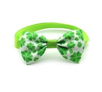 Dog Cats Flower Collar Shamrocks Patrick's Day Theme Dogs Suit Necklaces Cute Girl Dog Bowties Neck Collar For Dogs