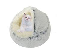 Dog Cave Bed - Enclosed Calming Small Pet Cave Bed | Removable Pet, Calming Dog Comfortable and Soft Warm for Cat Small Dogs Winter