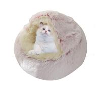 Dog Cave Bed | Small Enclosed Pet Bed | Machine Washable Pet Cave, Cat Small Removable for Winter Large Dogs Kitten Cats