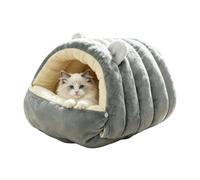 Dog Cave Bed Soft Warm Washable House Dome with Zipper