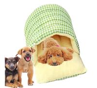 Dog Cave - Portable Scottish Pet Cave Washable Puppy Sleeping Bag, Warm Fleece, Reliable Breathable Design | Soft Padded Lining for Dogs and Cats, Div