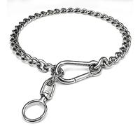Dog Chain Collars 304 Stainless Steel Metal Chew Proof Dog Necklace Anti Winding Dog Leash Extension Lead for Small Medium Large Dogs Training and Walking. (X-Large:30in x 4mm(Neck max 27in))