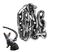 Dog Chain Lead - Robust Metal Control Rope | Dog Training Lead, Reinforced Walking Restraint | Bite Resistant Lead for Puppies, for Obedience Exercises When Walking Outdoors and Daily Ups