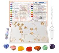 Dog Chakra Healing Board Set, Animal Remote Crystal Therapy Wooden Altar Tile for Energy Work, Reiki Manic Healing Board, Pet Body Mind Spirit, Local Design 8" x 12"