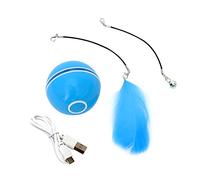 Dog Chasing Toys Automatic Rolling Cats Toy Pet Teaser Toy Auto Move Cats Training Toy Cat Toy Light Up